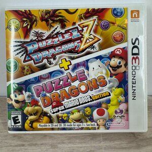 Puzzle & Dragons Z + Super‎ Mario Bros Edition Nintendo 3DS Game Complete CIB